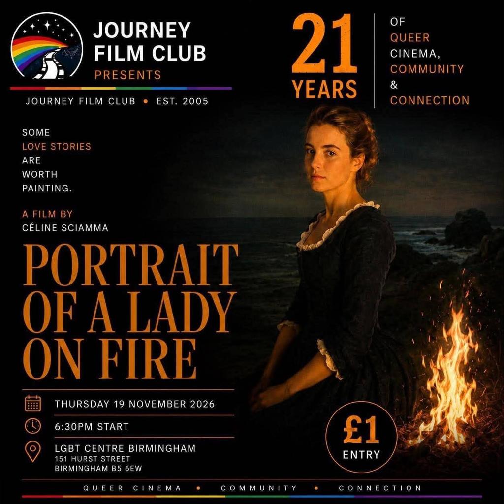 Journey Film Club: Portrait of a Lady on Fire poster
