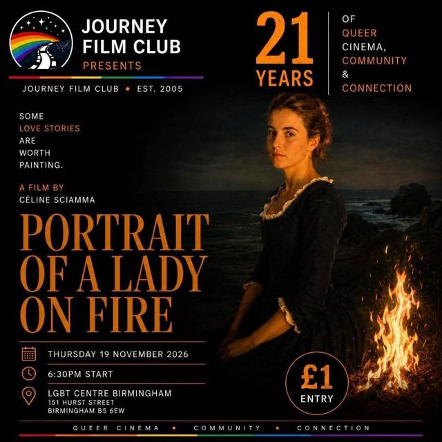 Journey Film Club: Portrait of a Lady on Fire poster