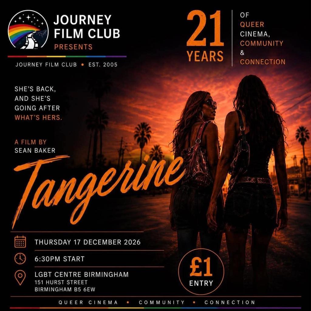 Journey Film Club: Tangerine poster