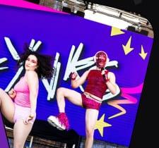 Dancers on the Birmingham Pride main stage