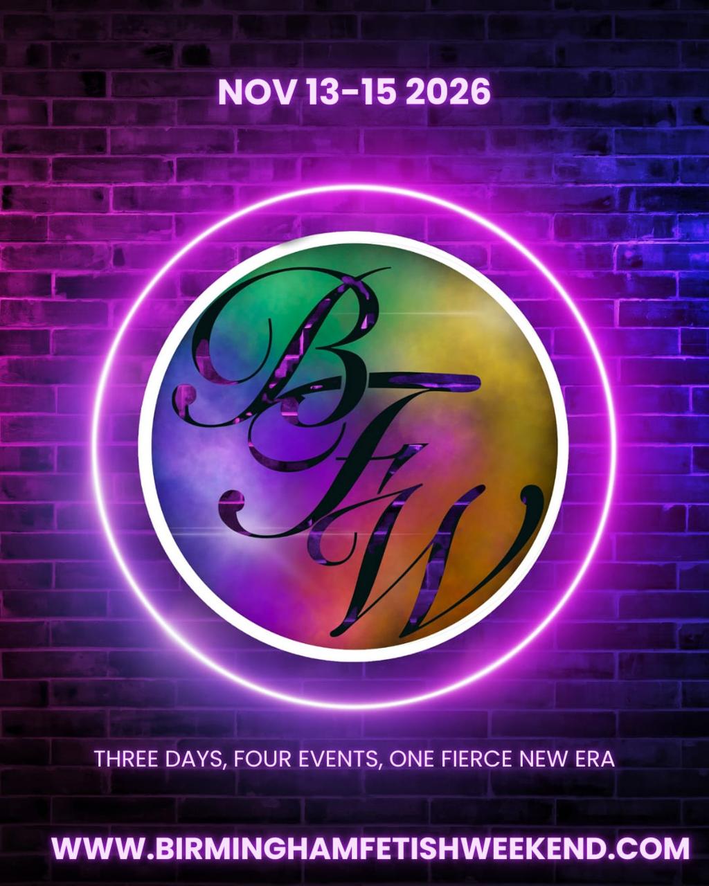 Birmingham Fetish Weekend 2026 — Day 2 poster