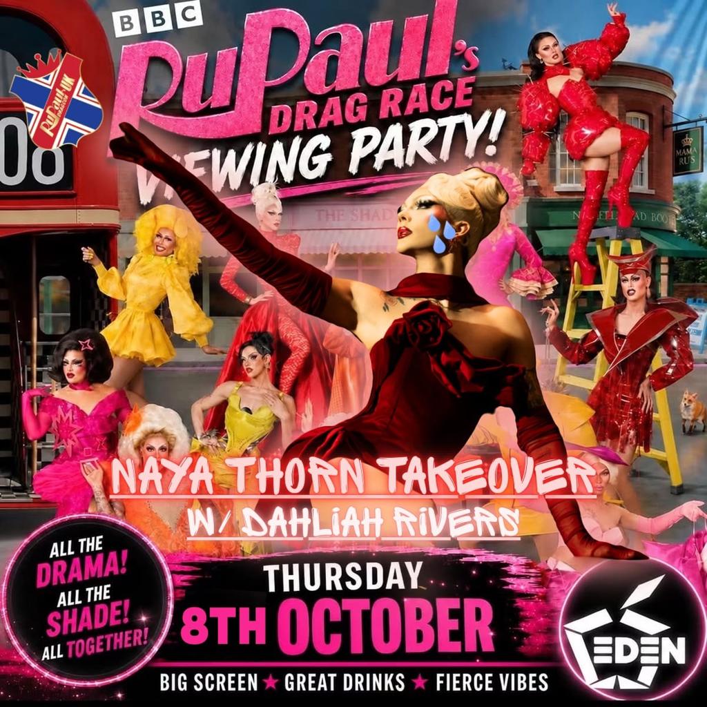 Drag Race UK Viewing Party: Naya Thorn Takeover poster