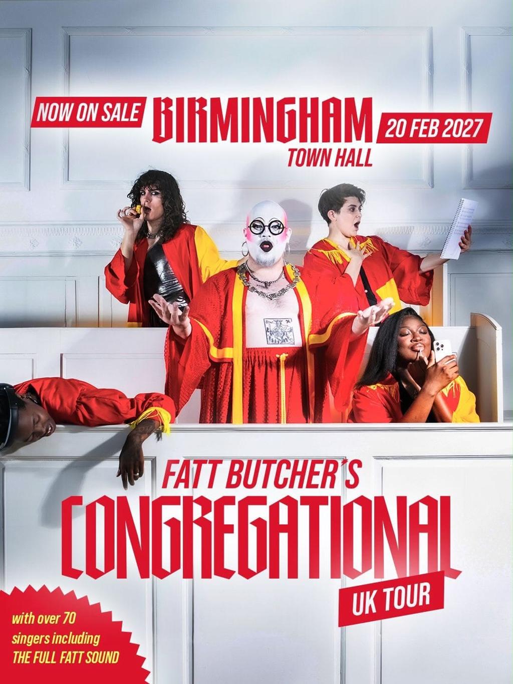 Fatt Butcher's Congregational poster