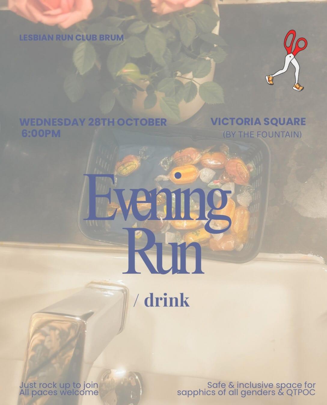 Lesbian Run Club Brum poster