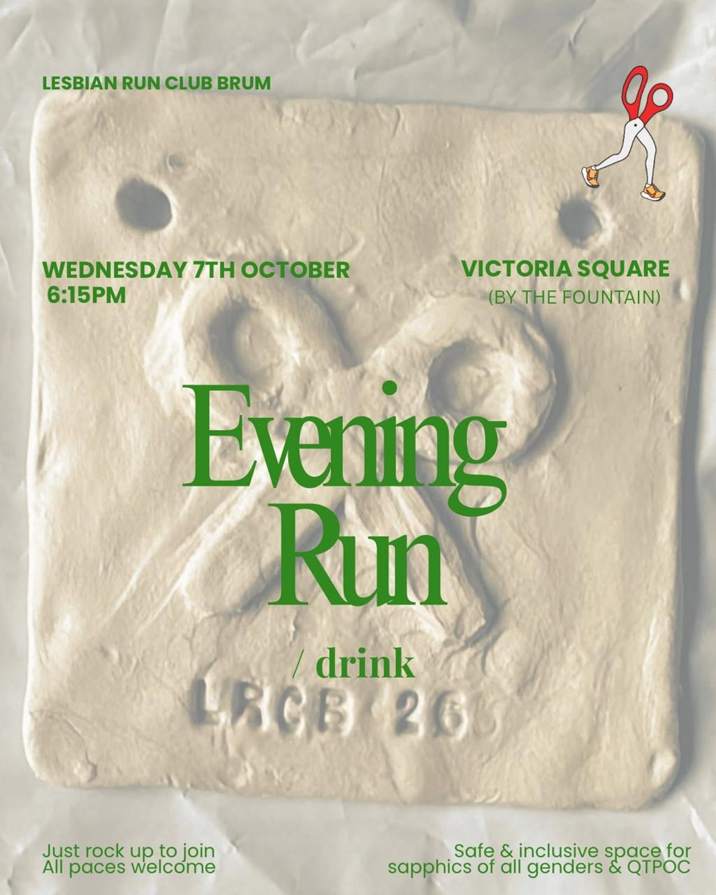 Lesbian Run Club Brum poster