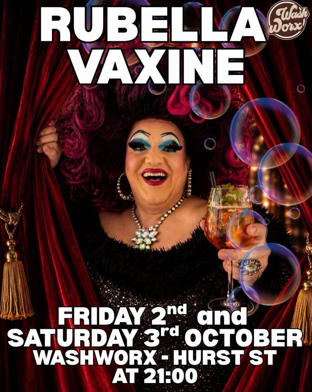 Rubella Vaxine at WashWorx poster