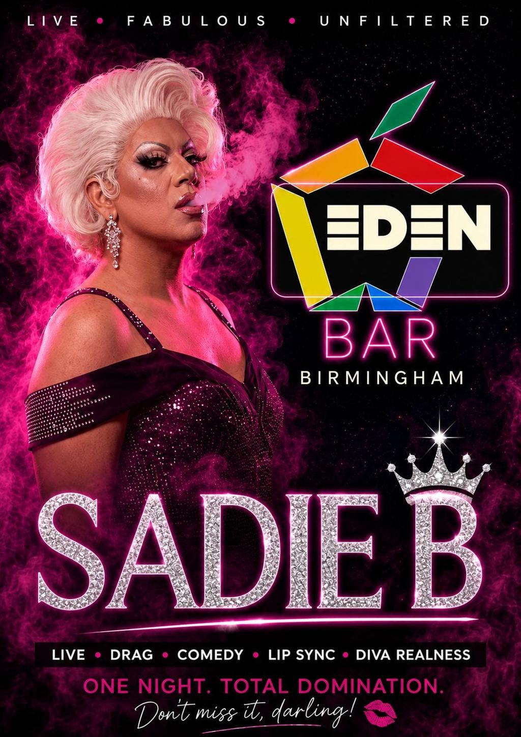 Sadie B does Birmingham poster