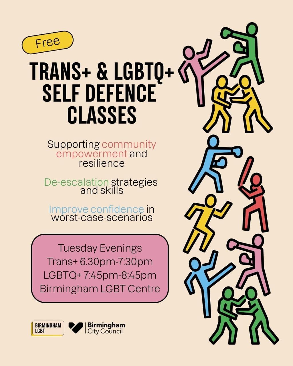 Self Defence Class for Trans+ People poster