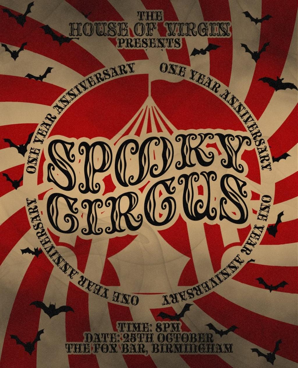The House of Virgin Presents: Spooky Circus poster