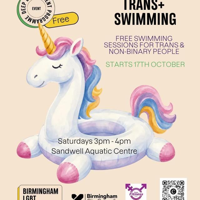 Trans & Non-Binary Swimming poster