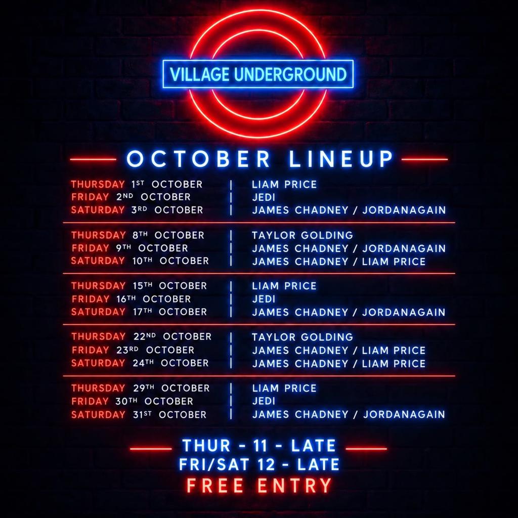 Village Underground: James Chadney / Jordanagain poster