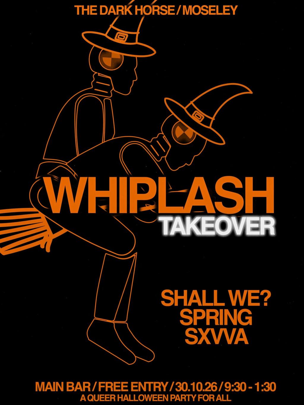 Whiplash Takeover at The Dark Horse poster