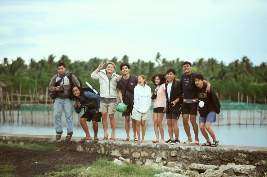 Young people together