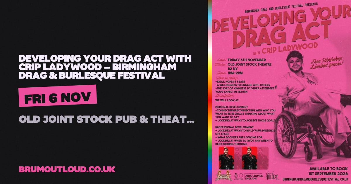 Developing Your Drag Act with Crip Ladywood